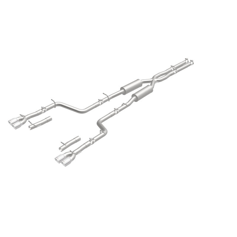 Load image into Gallery viewer, MagnaFlow Cat-Back, SS, 2.5in, Quad Split Rear 3.5in Tip 2015 Dodge Challenger 3.6L V6
