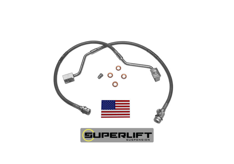 Load image into Gallery viewer, Superlift 90-96 Ford F-150/Bronco w/ 4-6in Lift Kit (Pair) Bullet Proof Brake Hoses
