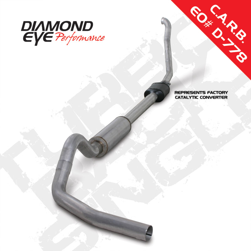Load image into Gallery viewer, Diamond Eye KIT 4in Turbo Back Single AL: 94-97 FORD 7.3L F250/F350 PWRSTROKE NFS W/ CARB EQUIV STDS
