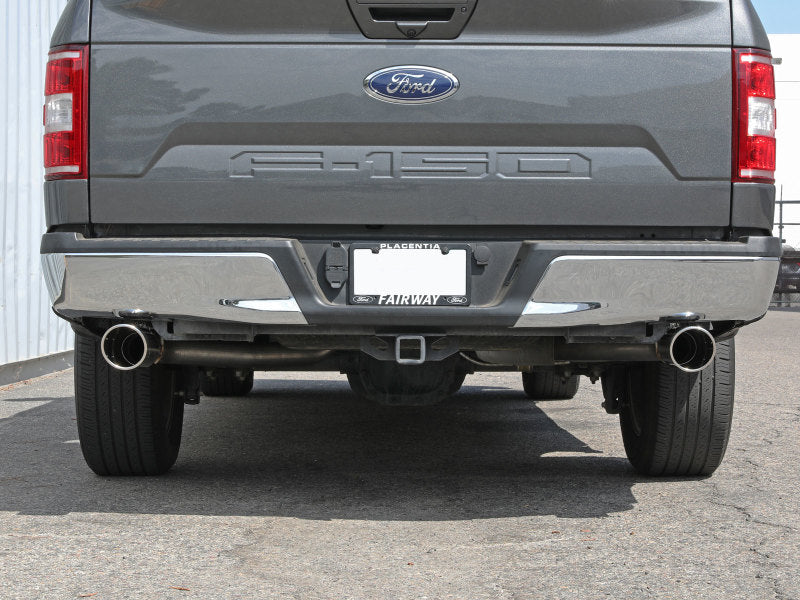 Load image into Gallery viewer, aFe Vulcan Series 3in 304SS Cat-Back w/ Polished Tips 15-20 Ford F-150 V6 2.7L/35L(tt) / V8 5.0L

