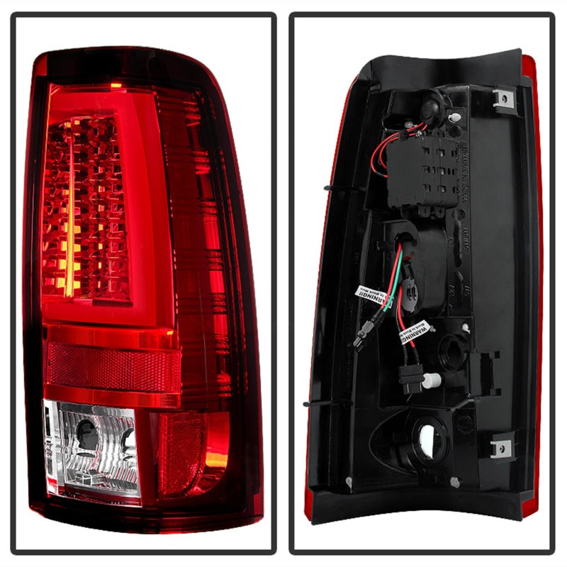 Load image into Gallery viewer, Spyder Chevy Silverado 1500/2500 03-06 Version 2 LED Tail Lights - Red Clear ALT-YD-CS03V2-LED-RC

