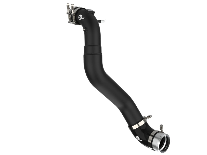 Load image into Gallery viewer, aFe 21+ Ford F-150 V6-3.5L (tt) BladeRunner 3in to 3.5in Aluminum Cold Charge Pipe Black
