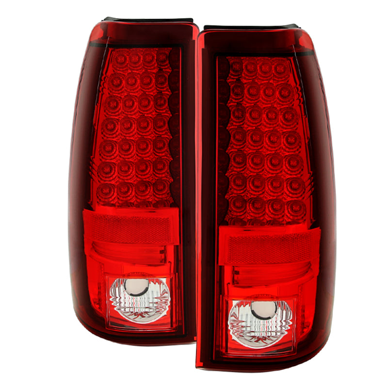 Load image into Gallery viewer, Spyder Chevy Silverado 1500 03-06 (Not Fit Stepside)LED Tail Lights Red Clear ALT-YD-CS03-LED-RC
