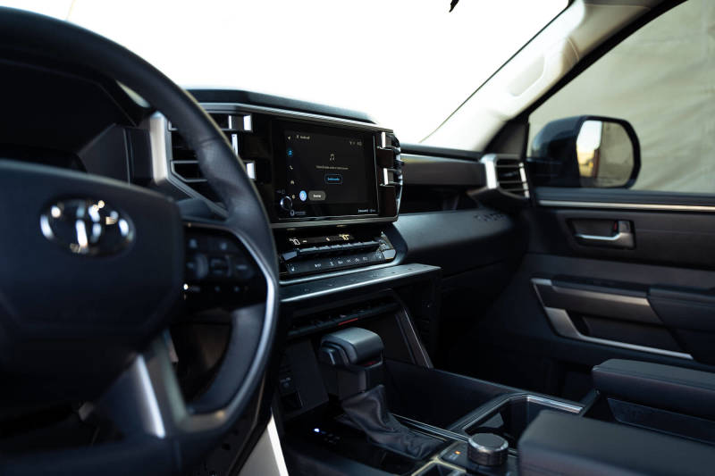 Load image into Gallery viewer, DV8 Offroad 22-23 Toyota Tundra Center Console Molle Panels/Device Mount
