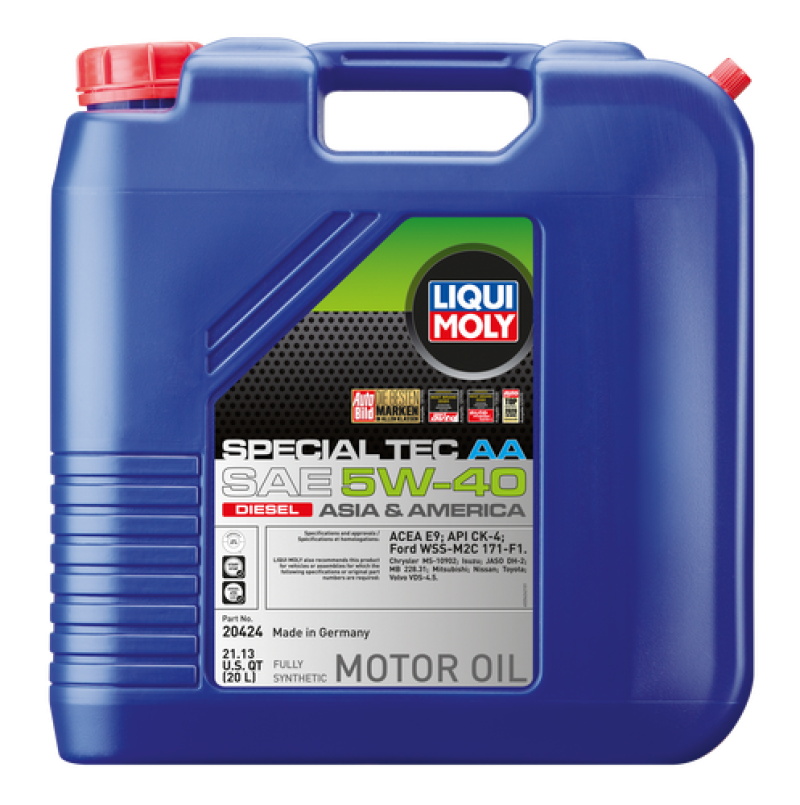 Load image into Gallery viewer, LIQUI MOLY 20L Special Tec AA Motor Oil SAE 5W40 Diesel
