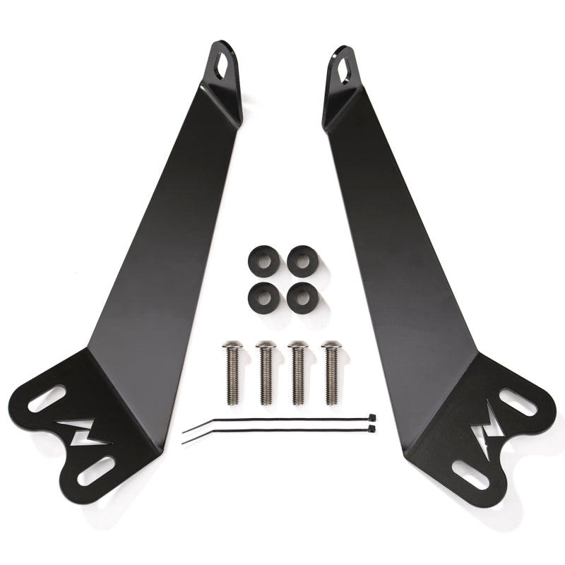 Load image into Gallery viewer, ANZO 2007-2015 Jeep Wrangler 12in inch LED Bar Hood Mounting Brackets
