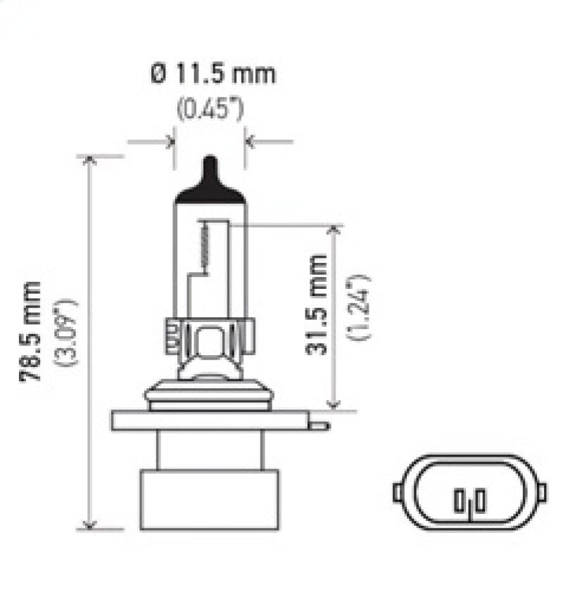 Load image into Gallery viewer, Hella Bulb 9006XS/HB4A 12V 55W P22d T4
