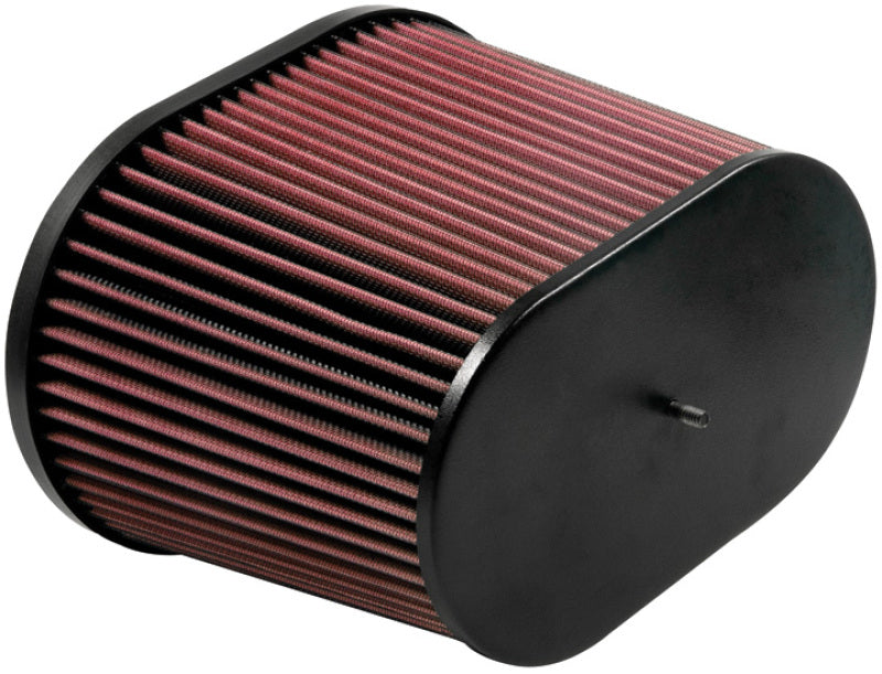 Load image into Gallery viewer, K&amp;N Universal Air Filter - Oval Straight - 3.688in Flange ID x 10.25in Base O/S Length x 7.875in H
