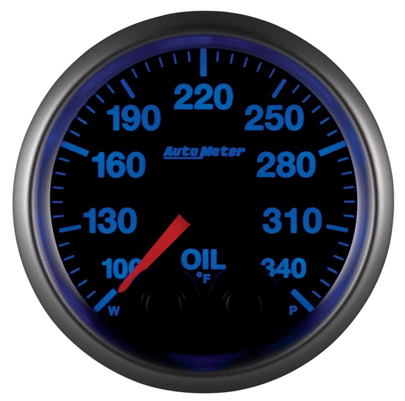 Load image into Gallery viewer, Autometer Elite 52mm 100-340 Deg F Oil Temp Peak &amp; Warn w/ Electronic Control Gauge
