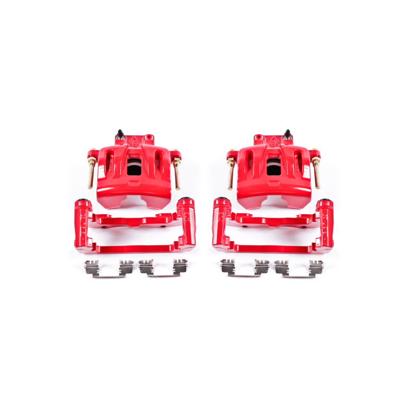 Load image into Gallery viewer, Power Stop 05-11 Chrysler 300 Front Red Calipers w/Brackets - Pair

