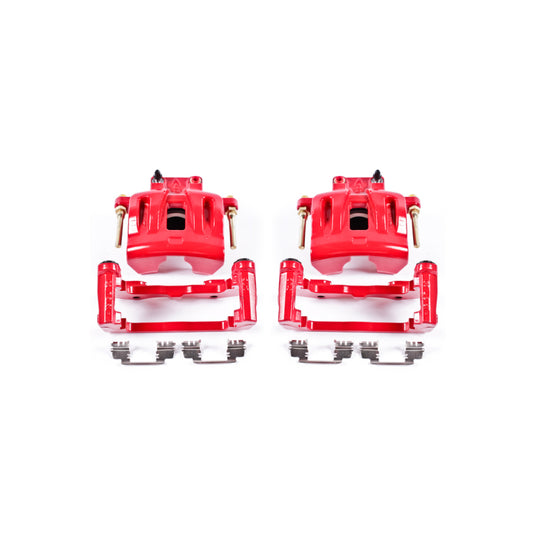 Power Stop 05-11 Chrysler 300 Front Red Calipers w/Brackets - Pair