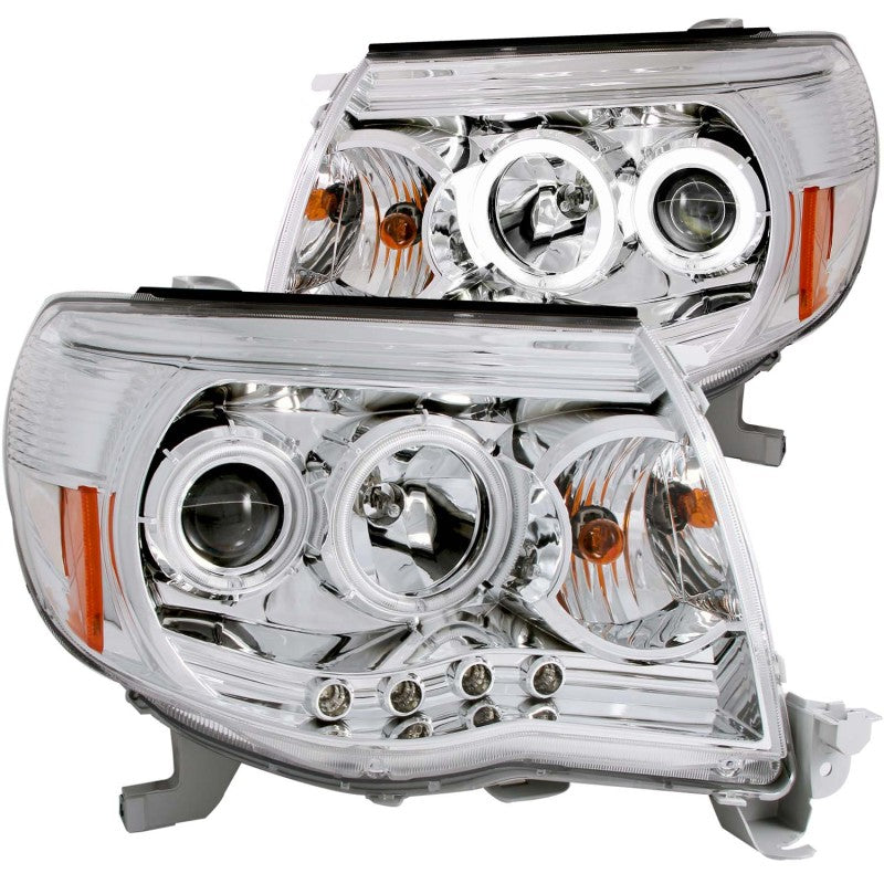 Load image into Gallery viewer, ANZO 2005-2011 Toyota Tacoma Projector Headlights w/ Halos Chrome
