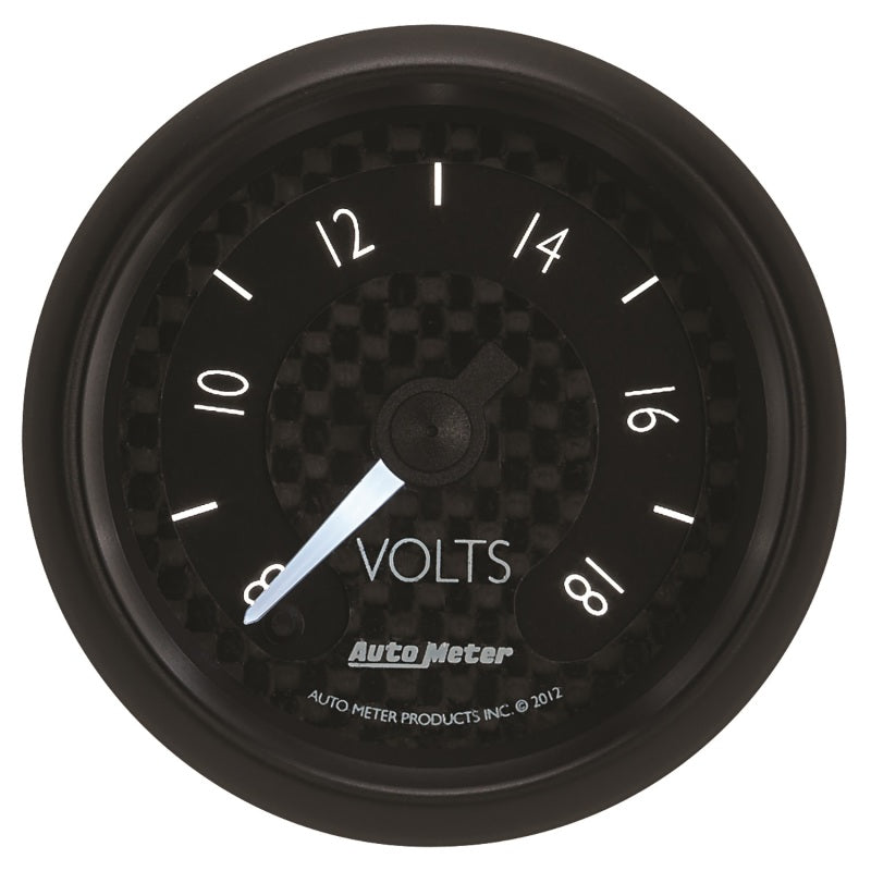 Load image into Gallery viewer, Autometer GT Series 52mm Full Sweep Electronic 8-18 Volts Voltmeter
