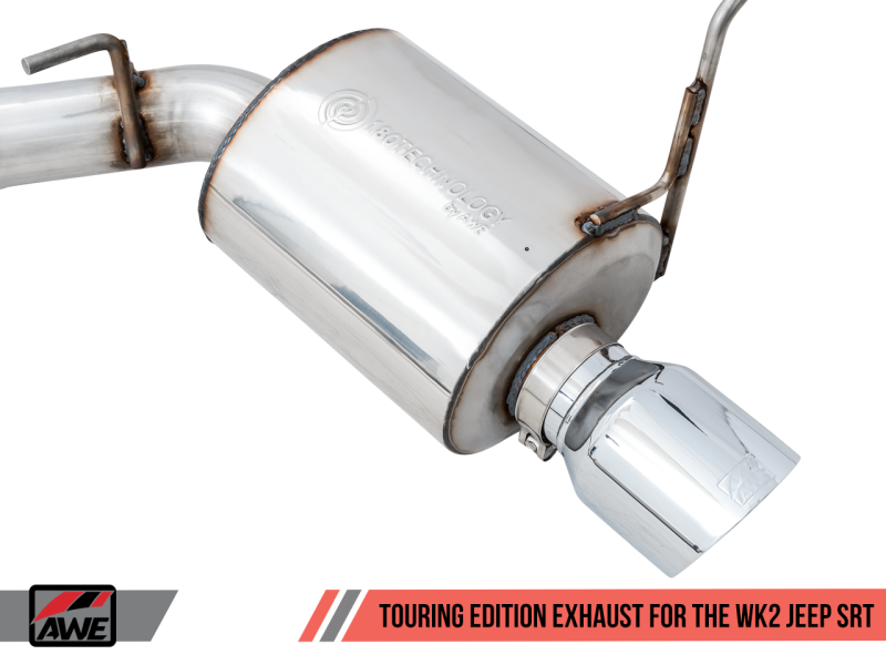 Load image into Gallery viewer, AWE Tuning 2020 Jeep Grand Cherokee SRT Touring Edition Exhaust - Chrome Silver Tips
