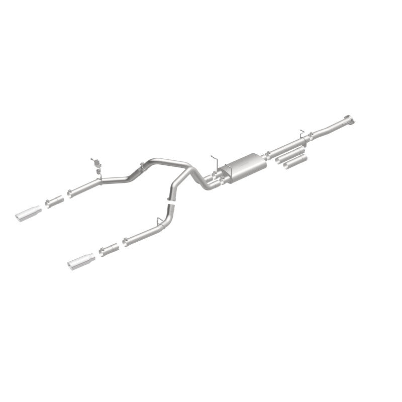 Load image into Gallery viewer, MagnaFlow Stainless Cat-Back Exhaust 2015 Chevy Silverado 2500HD 6.0L Dual Split Rear Exit 4in
