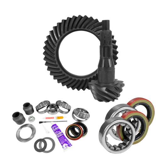 Yukon Gear 9.75in Ford 3.73 Rear Ring & Pinion Install Kit 2.53in OD Axle Bearings and Seal
