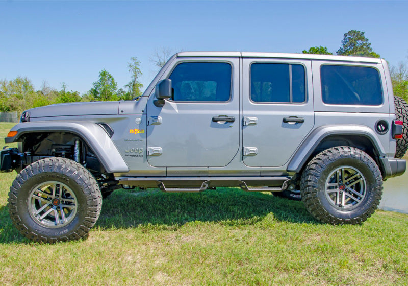 Load image into Gallery viewer, N-Fab Predator Pro Step System 2018 Jeep Wrangler JL 4 Door SUV - Tex. Black
