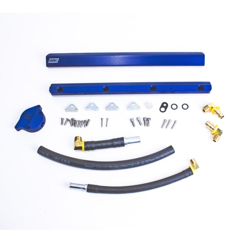 Load image into Gallery viewer, BBK 86-93 Mustang 5.0 High Flow Billet Aluminum Fuel Rail Kit
