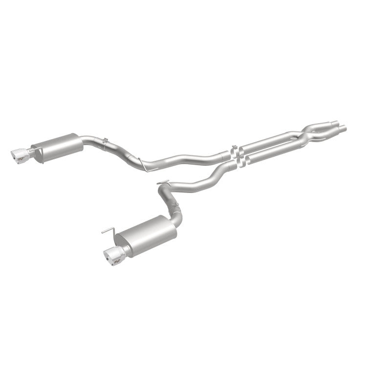 Load image into Gallery viewer, MagnaFlow Cat Back, SS, 3in, Street, Dual Split Polished 4.5in Tips 2015 Ford Mustang GT V8 5.0L
