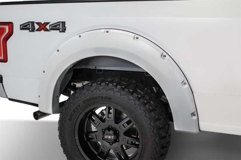 Load image into Gallery viewer, Bushwacker 16-17 Ford F-150 Styleside Pocket Style Flares 4pc 78.9/67.1/97.6in Bed - Oxford White
