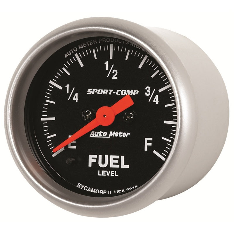 Load image into Gallery viewer, Autometer Sport Comp 52mm Full Sweep Electronic Fuel Level Programmable Empty-Full Range Gauge
