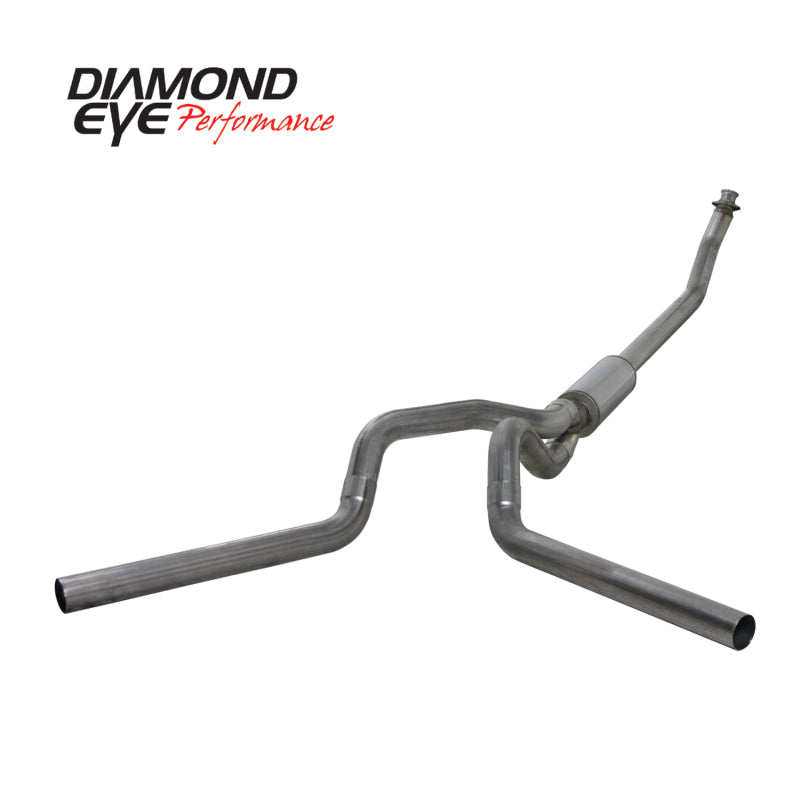 Load image into Gallery viewer, Diamond Eye KIT 4in Turbo Back MFLR RPLCMENT PIPE DUAL SS: 94-02 DODGE CUMMINS 5.9L
