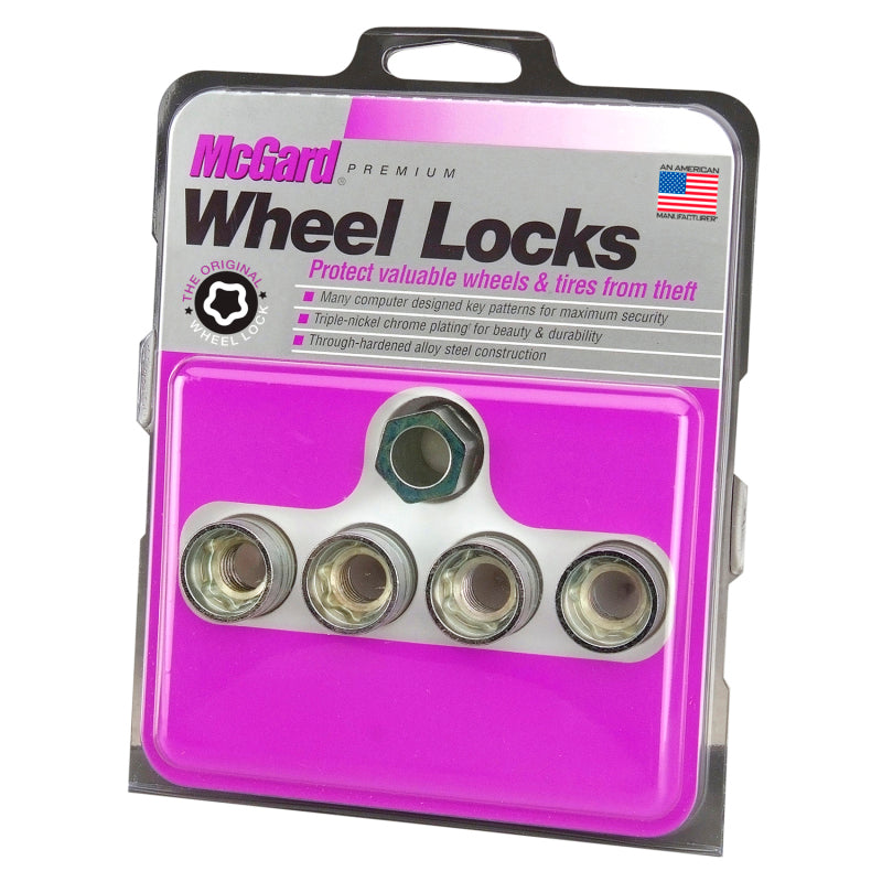 Load image into Gallery viewer, McGard Wheel Lock Nut Set - 4pk. (Under Hub Cap / Cone Seat) 9/16-18 / 15/16 Hex / 1.015in. L
