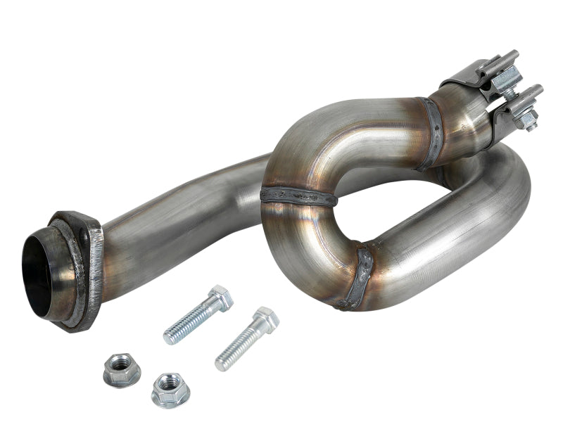 Load image into Gallery viewer, aFe POWER Twisted Steel Loop Relocation Pipe 2018 Jeep Wrangler (JL) V6-3.6L
