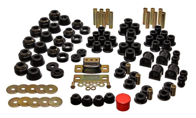 Load image into Gallery viewer, Energy Suspension 87-95 Jeep Wrangler YJ Black Hyper-Flex Master Bushing Set
