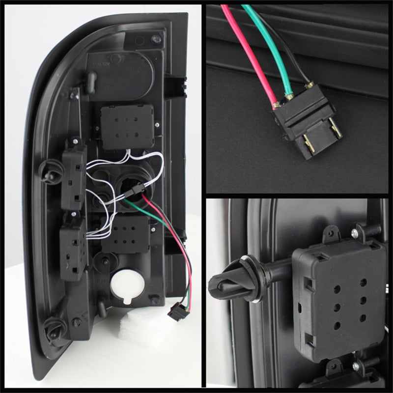 Load image into Gallery viewer, xTune Chevy Silverado 07-13 LED Tail Lights Black ALT-JH-CS07-LED-BK
