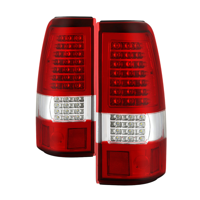 Load image into Gallery viewer, xTune 03-06 Chevrolet Silverado 1500/2500HD LED Tail Lights - Red Clear (ALT-JH-CSIL03-CS-RC)
