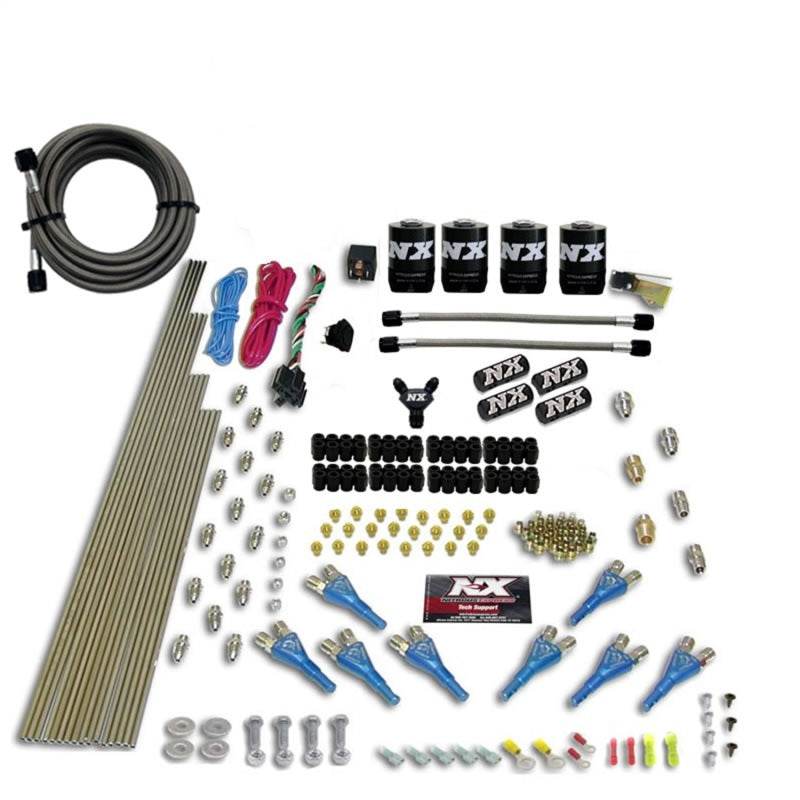 Load image into Gallery viewer, Nitrous Express 8 Cyl Shark Direct Port 4 Solenoids Nitrous Kit (200-600HP) w/o Bottle
