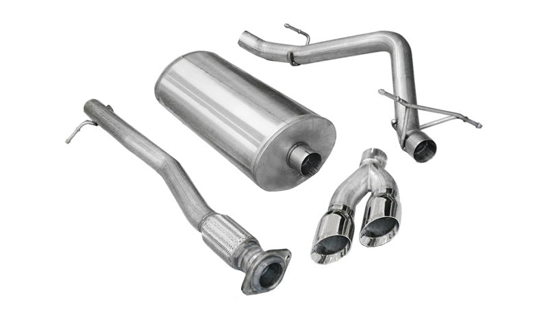 Load image into Gallery viewer, Corsa 2011-2013 Chevrolet Silverado Crew Cab/Short Bed 1500 6.2L V8 Polished Sport Cat-Back Exhaust

