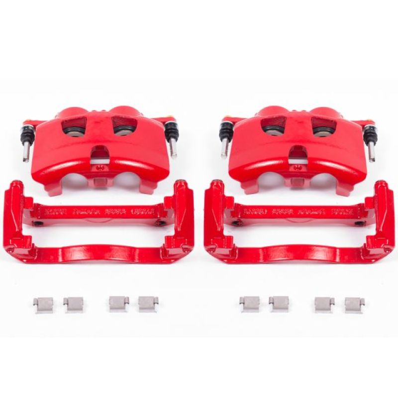 Load image into Gallery viewer, Power Stop 12-19 Ford F-150 Front Red Calipers w/Brackets - Pair
