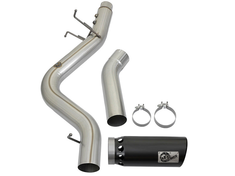 Load image into Gallery viewer, aFe LARGE BORE HD 5in 409-SS DPF-Back Exhaust w/Black Tip 2017 GM Duramax V8-6.6L (td) L5P
