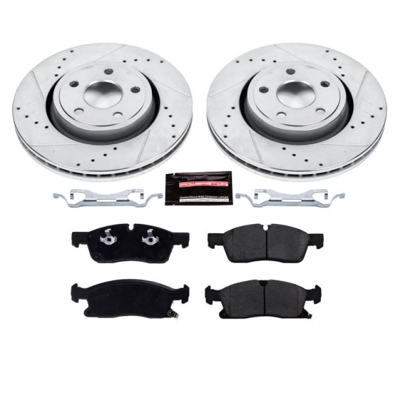 Load image into Gallery viewer, Power Stop 16-19 Jeep Grand Cherokee Front Z23 Evolution Sport Brake Kit
