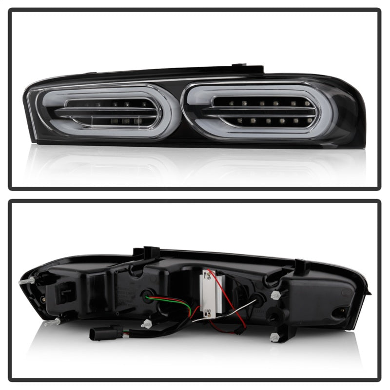Load image into Gallery viewer, Spyder Chevy Camaro 16-18 Halogen LED Tail Lights Black ALT-YD-CCAM16HAL-SEQ-BK
