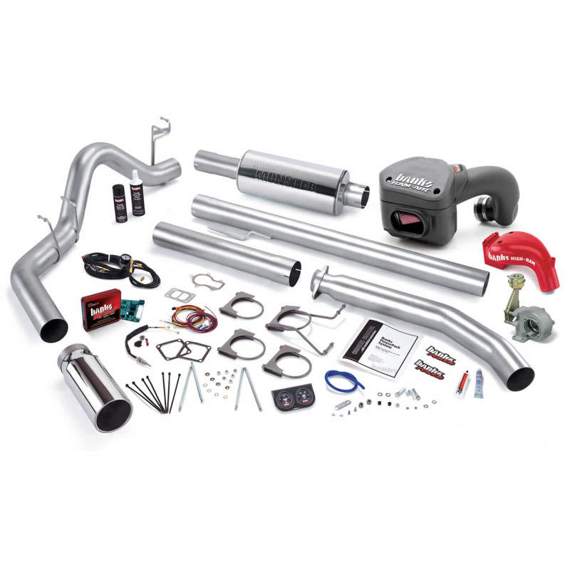 Load image into Gallery viewer, Banks Power 98.5-00 Dodge 5.9L Std Cab PowerPack System - SS Single Exhaust w/ Chrome Tip
