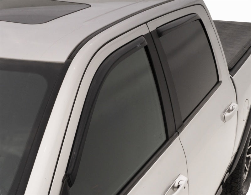 Load image into Gallery viewer, AVS 09-18 Dodge RAM 1500 Crew Cab Ventvisor In-Channel Front &amp; Rear Window Deflectors 4pc - Smoke
