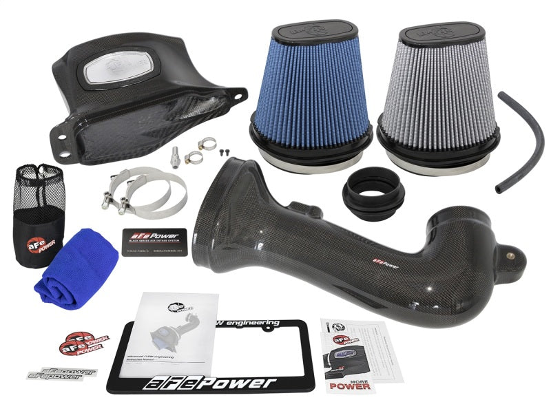 Load image into Gallery viewer, aFe Momentum Carbon Fiber Cold Air Intake System PDS/P5R 15-16 Chevrolet Corvette Z06 V8-6.2L
