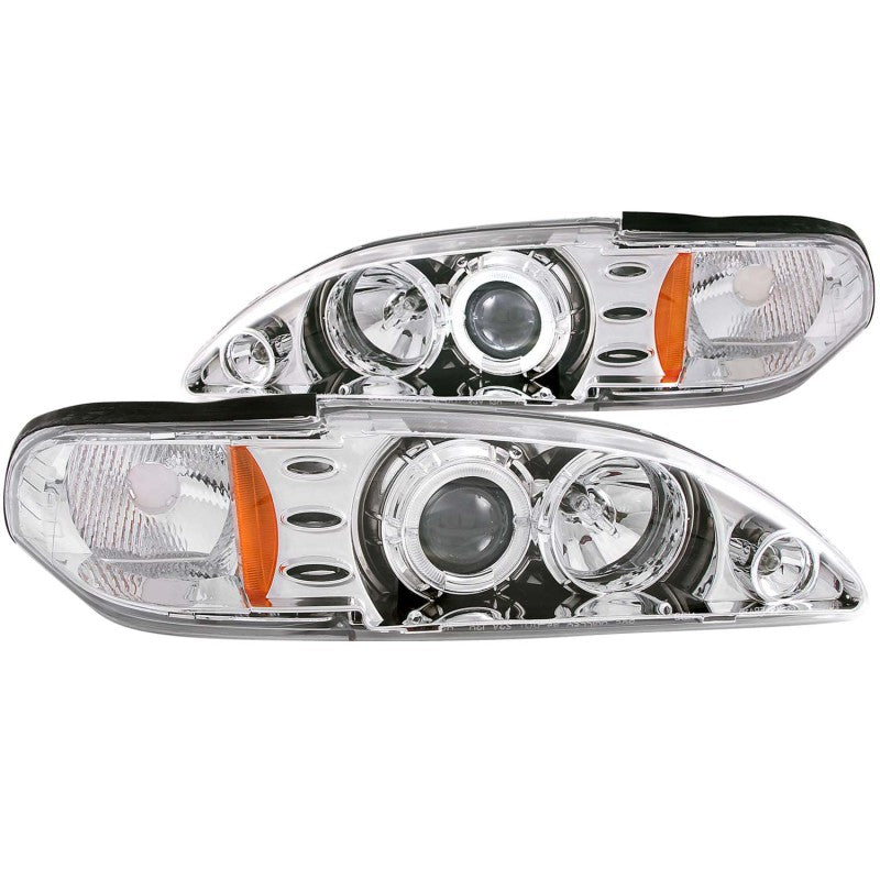 Load image into Gallery viewer, ANZO 1994-1998 Ford Mustang Projector Headlights w/ Halo Chrome 1pc
