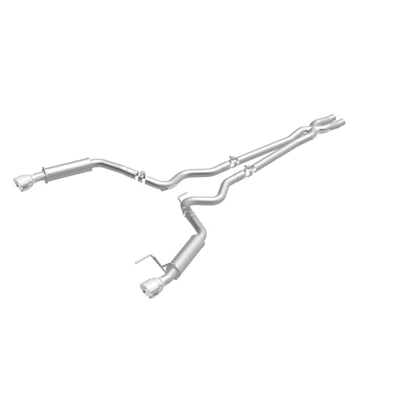 Load image into Gallery viewer, MagnaFlow Cat Back, SS, 2.5in, Competition, Dual Split Polished 4.5in Tips 2015 Ford Mustang V6 3.7L
