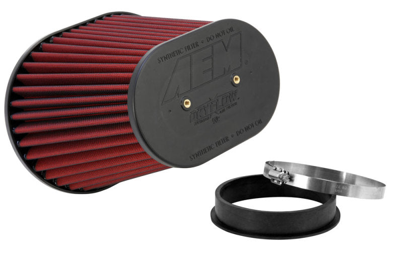 Load image into Gallery viewer, AEM Dryflow Air Filter-Oval Tapered 8in x 10.5in O/S Base / 5in x 7.75in O/S Top / 8in Height
