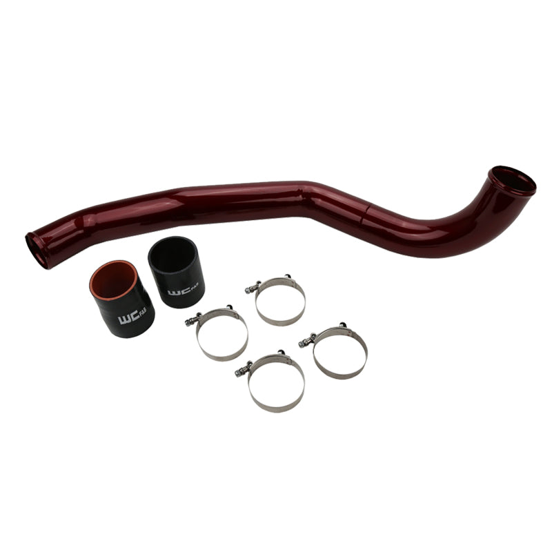 Load image into Gallery viewer, Wehrli 17-19 Chevrolet 6.6L L5P Duramax Driver Side 3in Intercooler Pipe - WCFab Red
