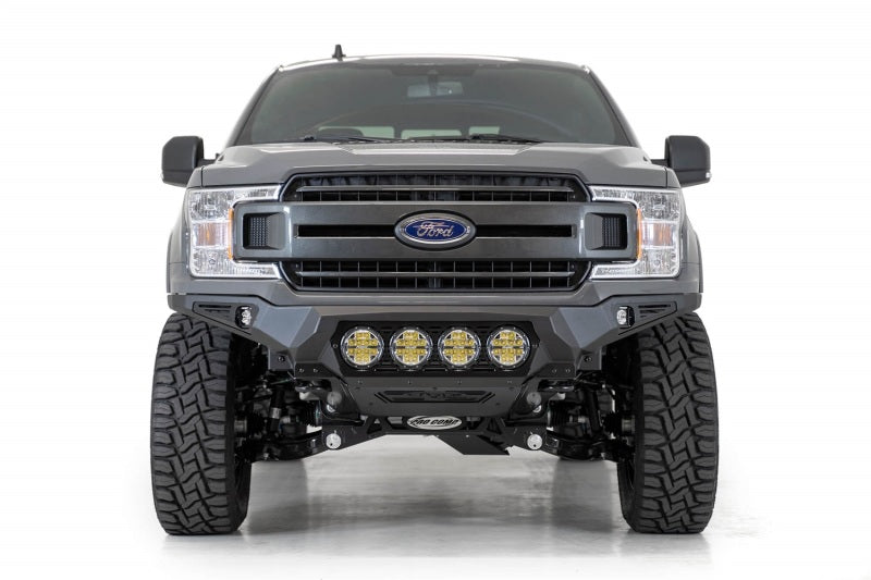 Load image into Gallery viewer, Addictive Desert Designs 18-20 Ford F-150 Bomber Front Bumper w/ 4 Rigid 360 6IN Mounts
