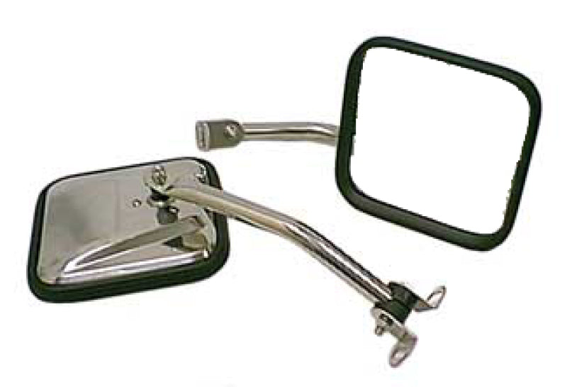 Load image into Gallery viewer, Rugged Ridge 87-95 Jeep Wrangler YJ Stainless Steel CJ-Style Side Mirror Kit
