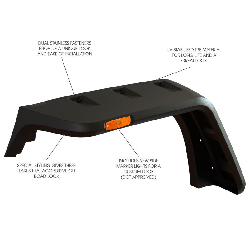 Load image into Gallery viewer, Rugged Ridge Hurricane Flat Fender Flare Kit 07-18 Jeep Wrangler
