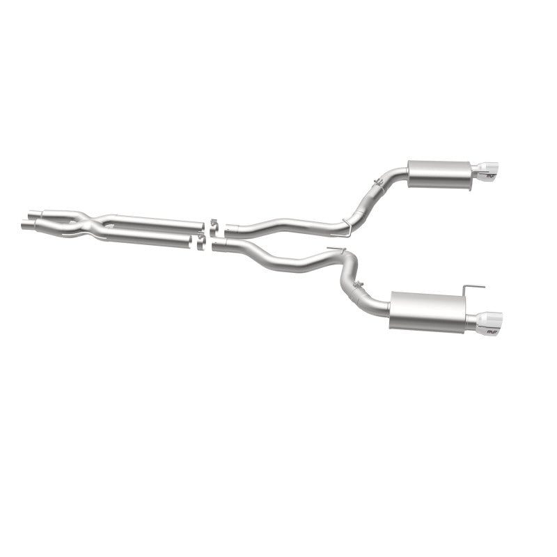 Load image into Gallery viewer, MagnaFlow Cat Back, SS, 3in, Street, Dual Split Polished 4.5in Tips 2015 Ford Mustang GT V8 5.0L
