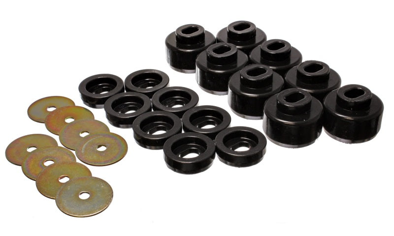 Load image into Gallery viewer, Energy Suspension 99-06 Silverado C1500/K1500/01-06 Silverado C2500/K2500 Black Body(cab) Mount Set
