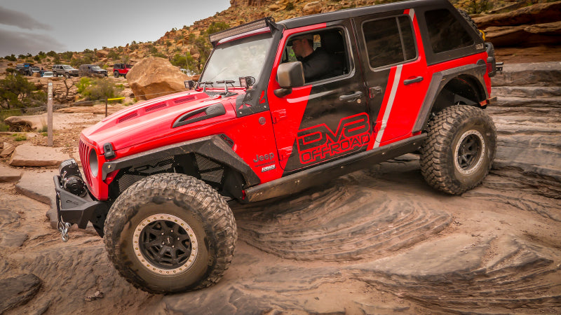 Load image into Gallery viewer, DV8 Offroad 18+ Jeep JL Heat Dispersion Hood - Primer Black

